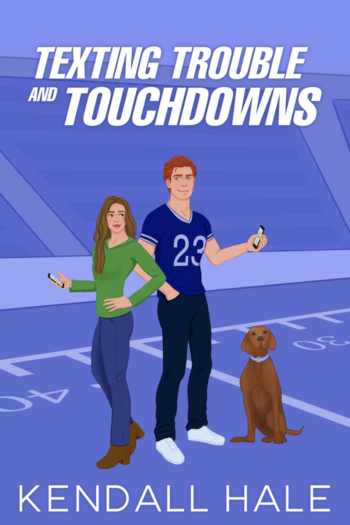 Cover of Texting, Trouble & Touchdowns (The Crawford Family Playbook Book 4)