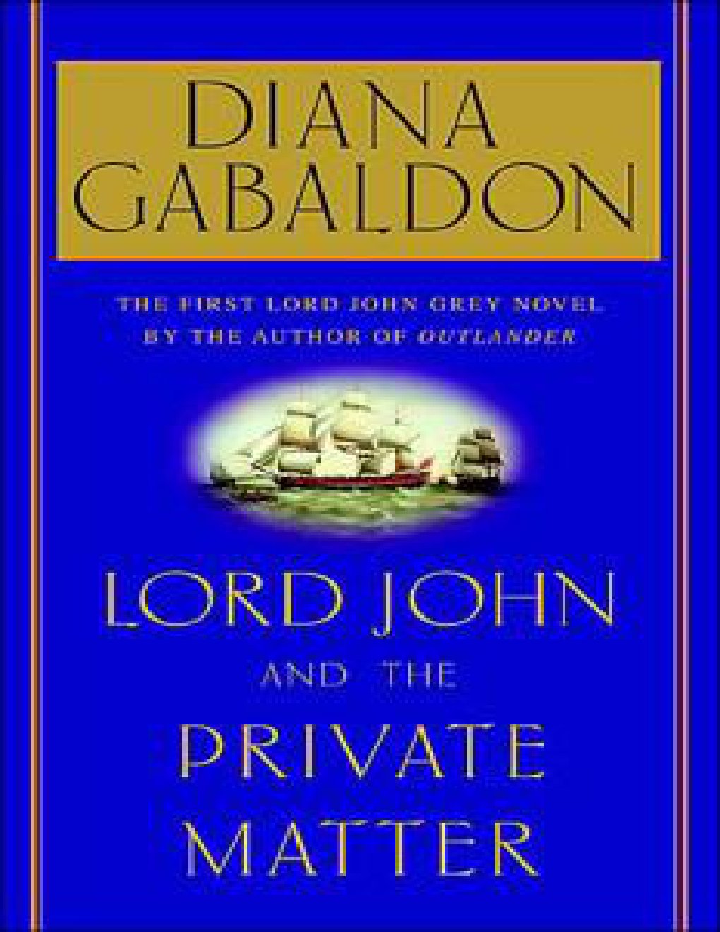 Cover of Lord John and the Private Matter - 01