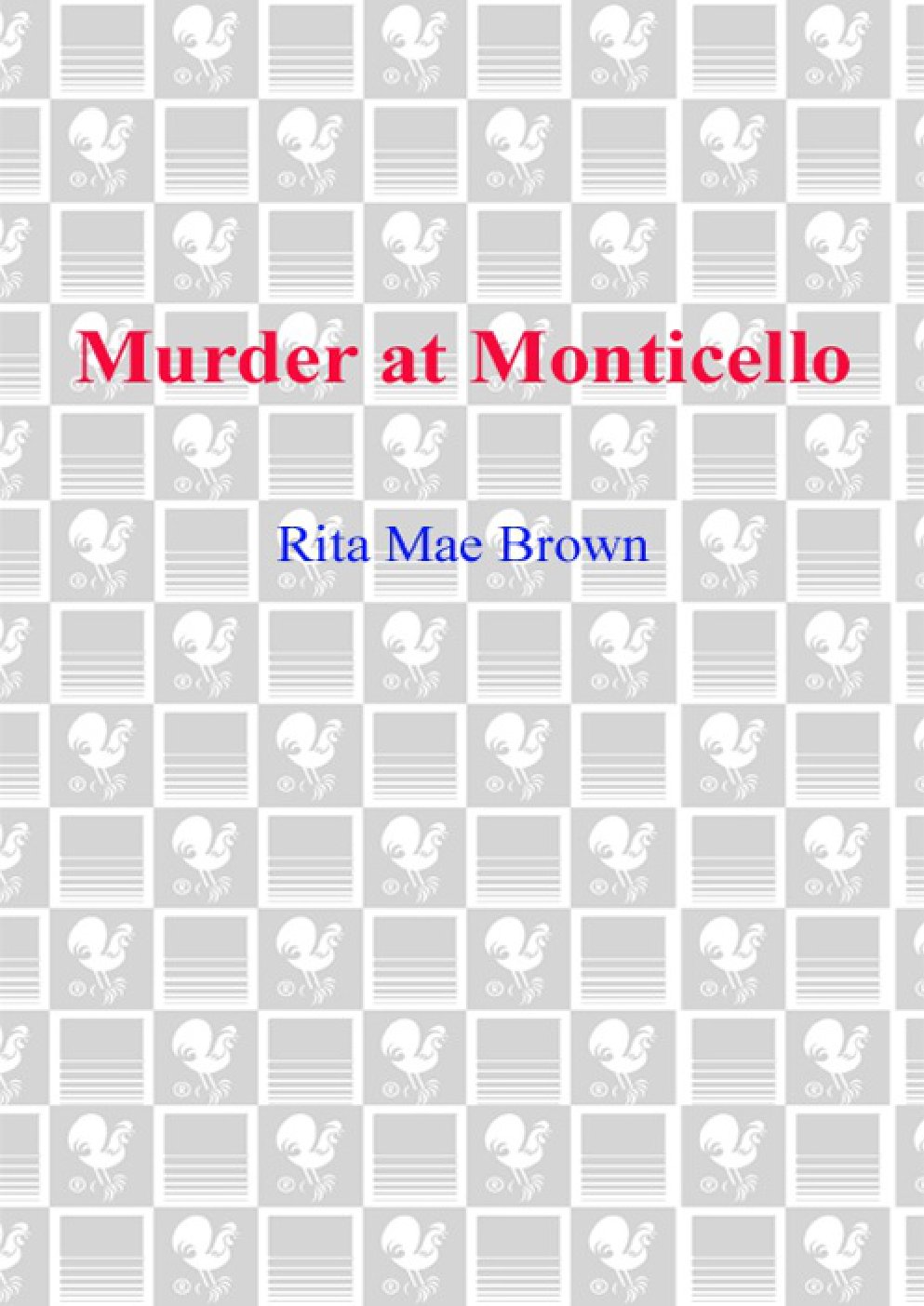 Cover of Murder at Monticello