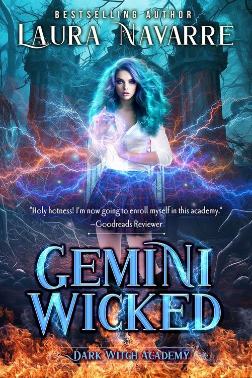 Cover of Gemini Wicked: A Dark Witch Academy Paranormal Romance