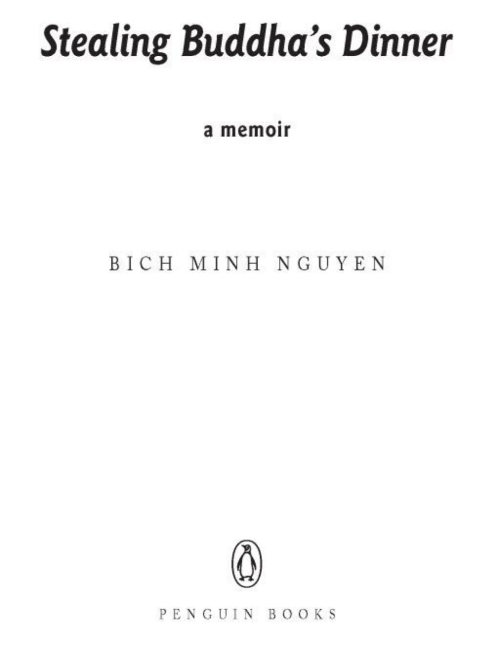 Cover of Stealing Buddha's Dinner