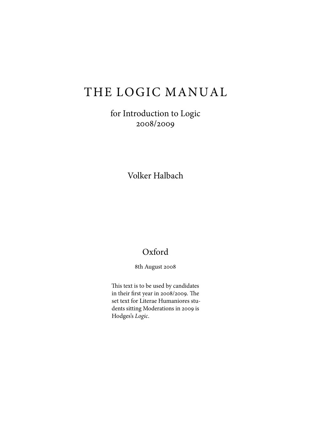 Cover of LOGIC