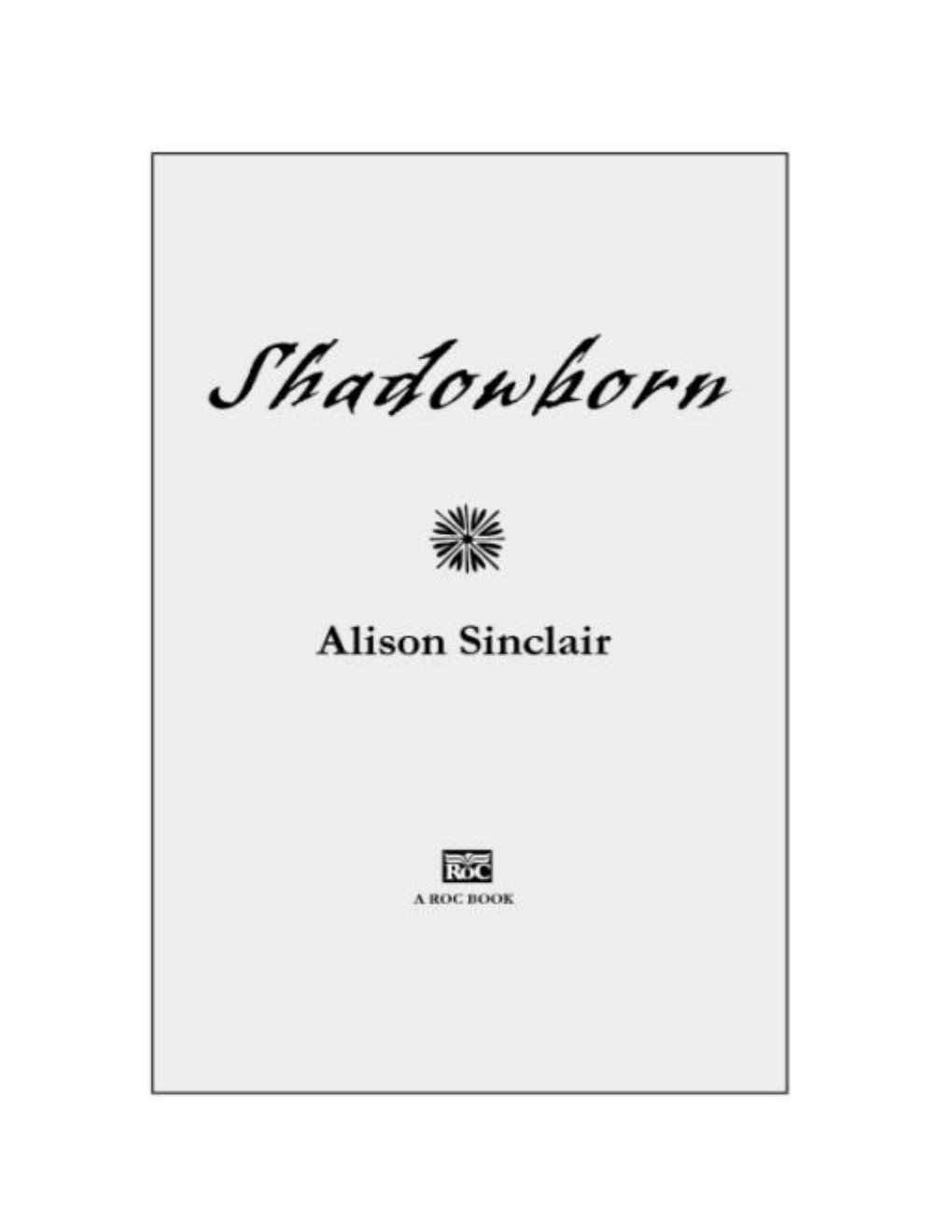 Cover of Shadowborn