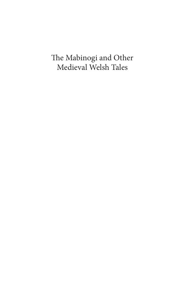 Cover of The Mabinogi and Other