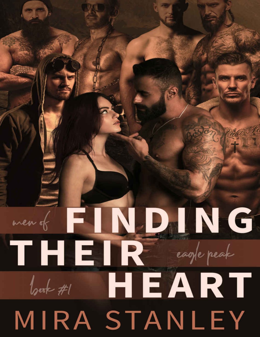 Cover of Finding Their Heart: A Reverse-Harem Romance (Men of Eagle Peak Book 1)