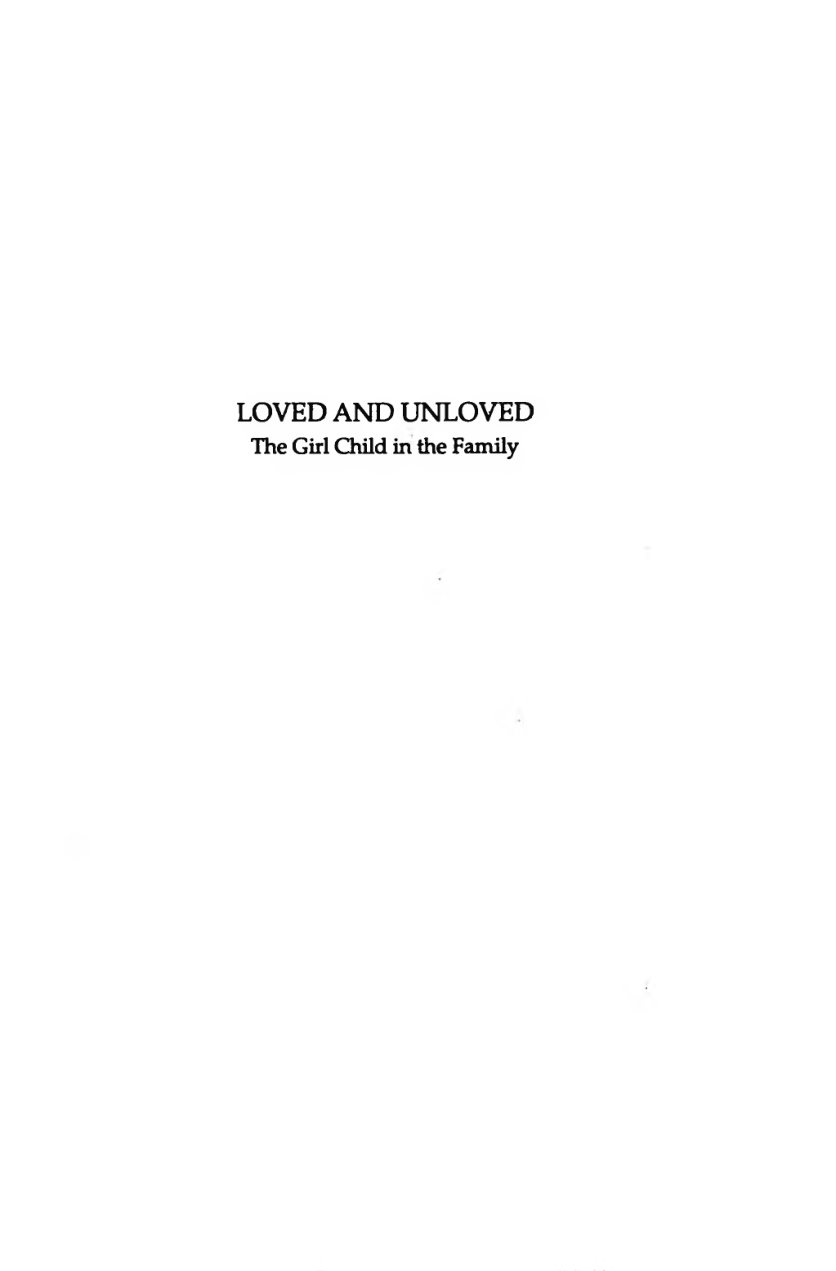 Cover of LOVED AND UNLOVED