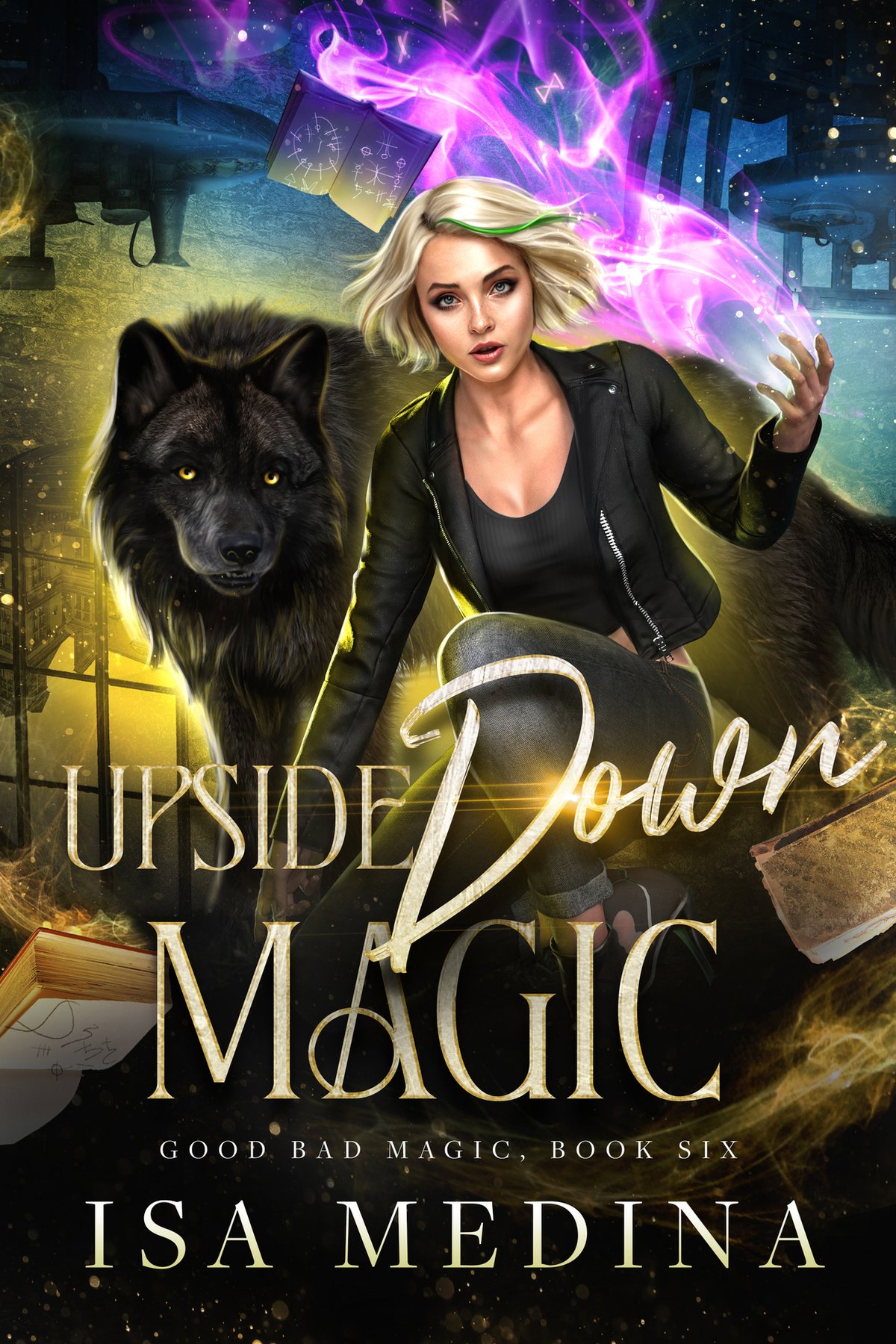 Cover of Upside Down Magic- A Feel-good Witchy Mystery (2025)
