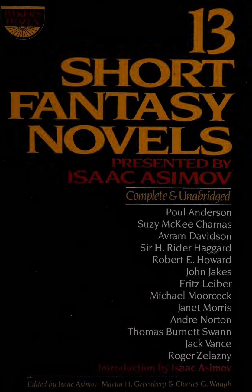 Cover of Baker's dozen - thirteen short fantasy novels (1970)