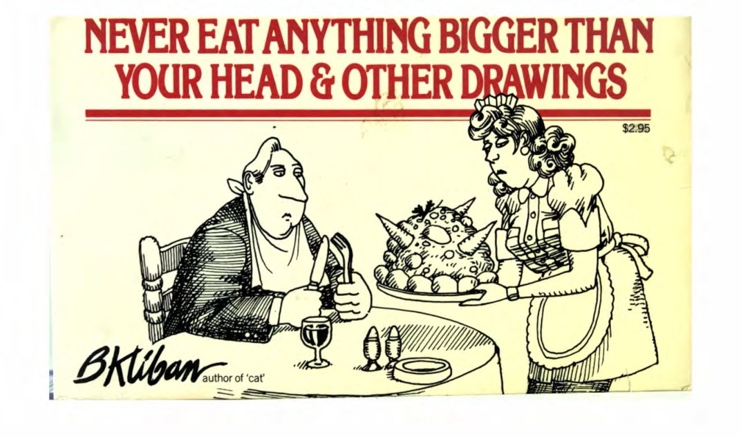 Cover of Never Eat Anything Bigger Than Your Head n Other Drawings