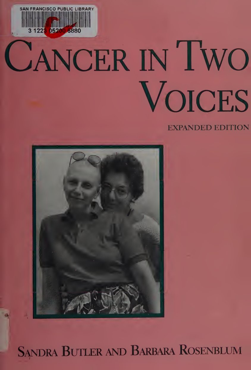 Cover of Cancer in two voices