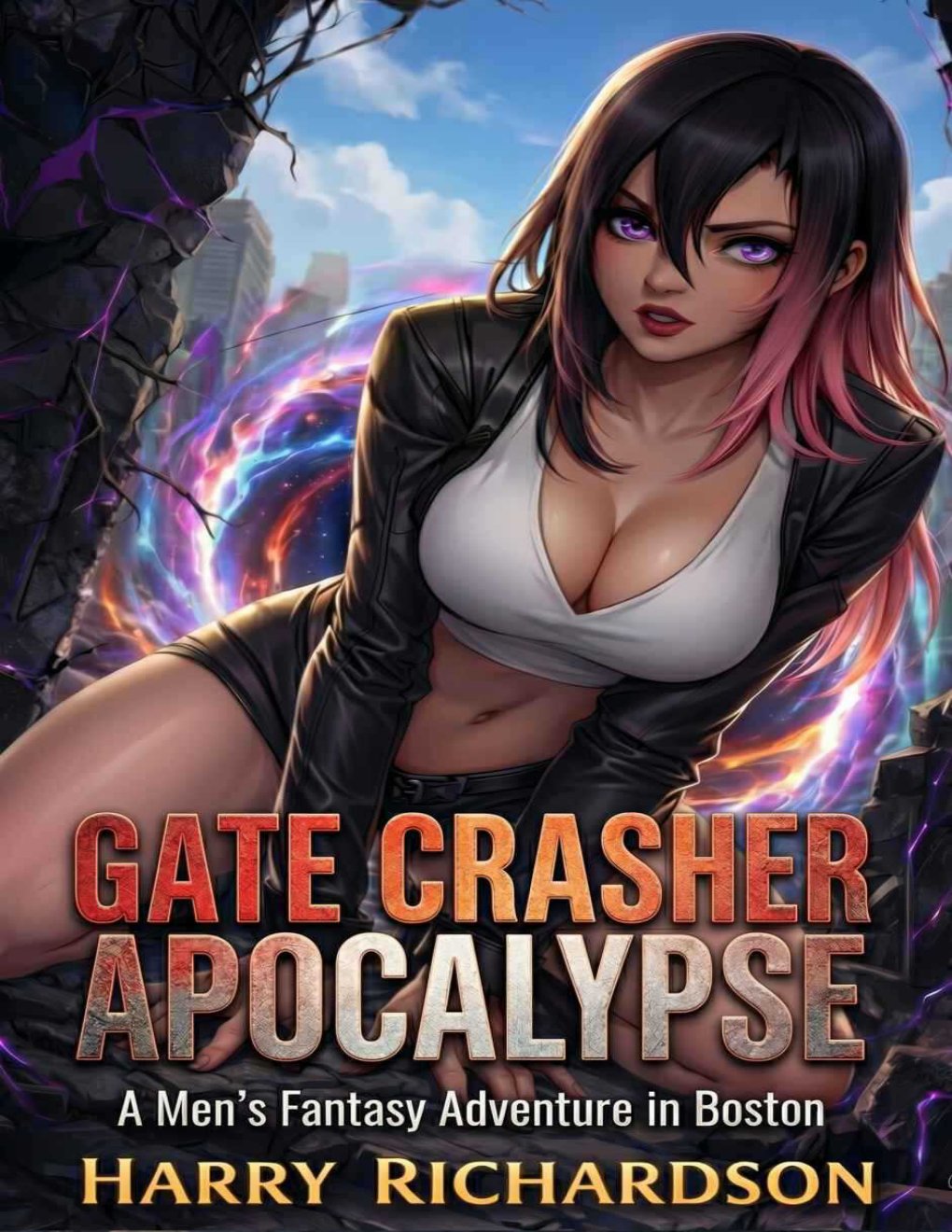 Cover of Gate Crasher Apocalypse: A Men's Fantasy Adventure in Boston (The Boston Reaver Book 1)