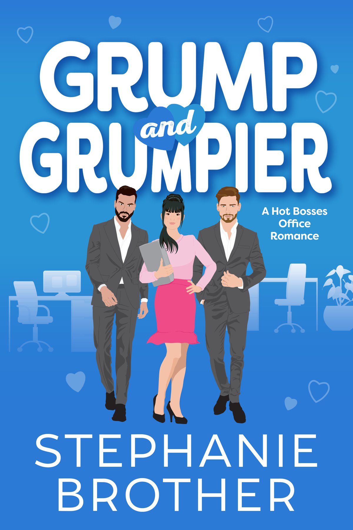 Cover of Grump and Grumpier: A Hot Bosses Office Romance (Double the Rom-Com Series Book 2)