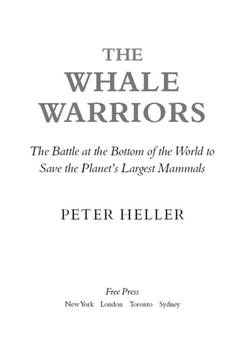 Cover of The Whale Warriors