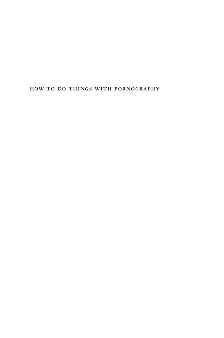 Cover of How to Do Things with Pornography (2015)