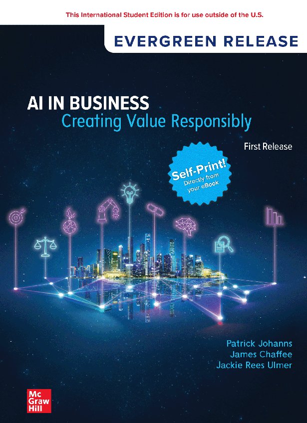 Cover of AI in Business- Creating Value Responsibly (1950)