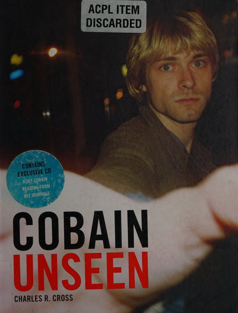 Cover of Cobain unseen