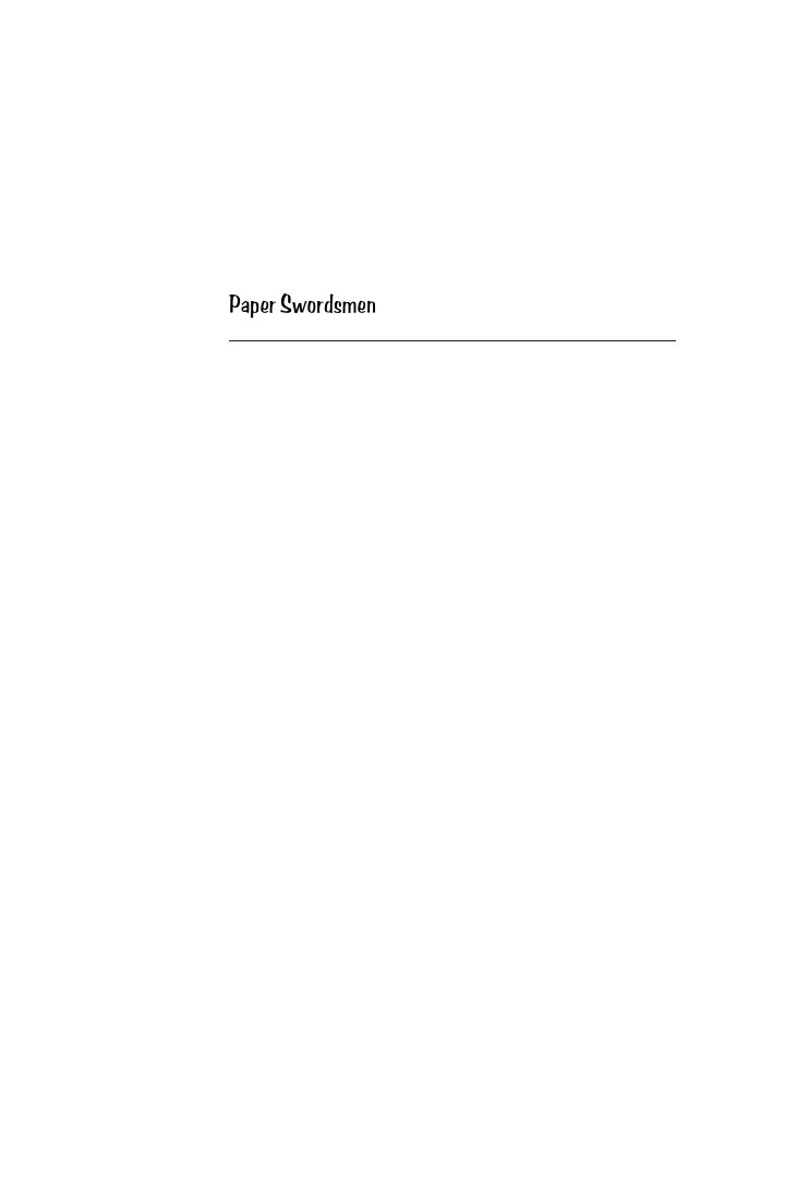 Cover of Paper Swordsmen