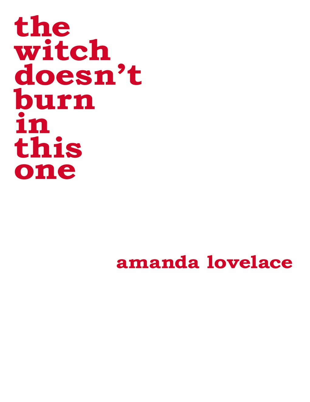 Cover of the witch doesn't burn in this one