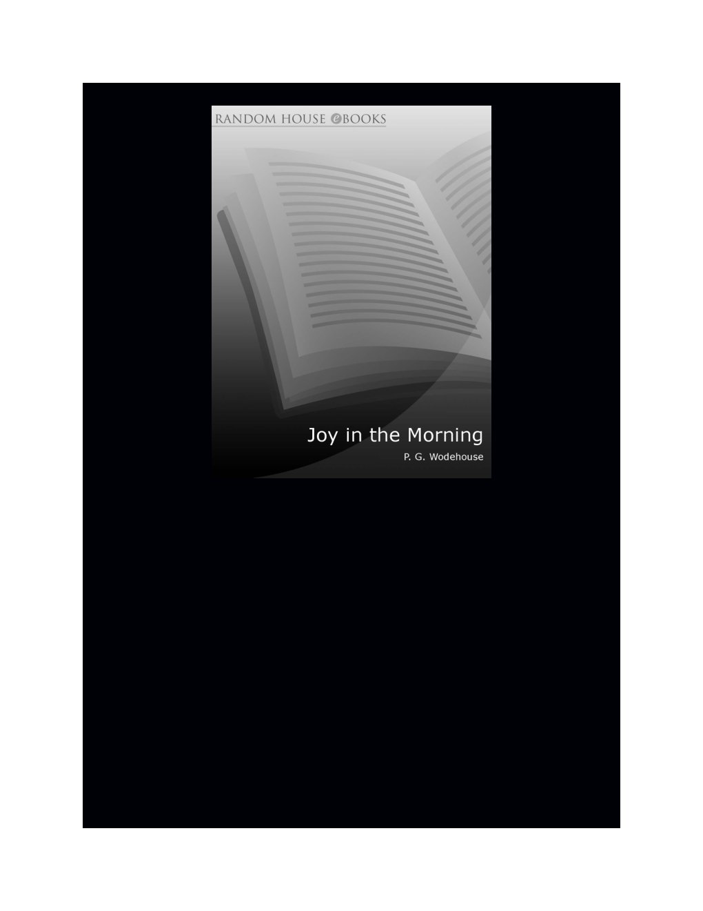 Cover of Joy in the Morning # aka Jeeves in the Morning