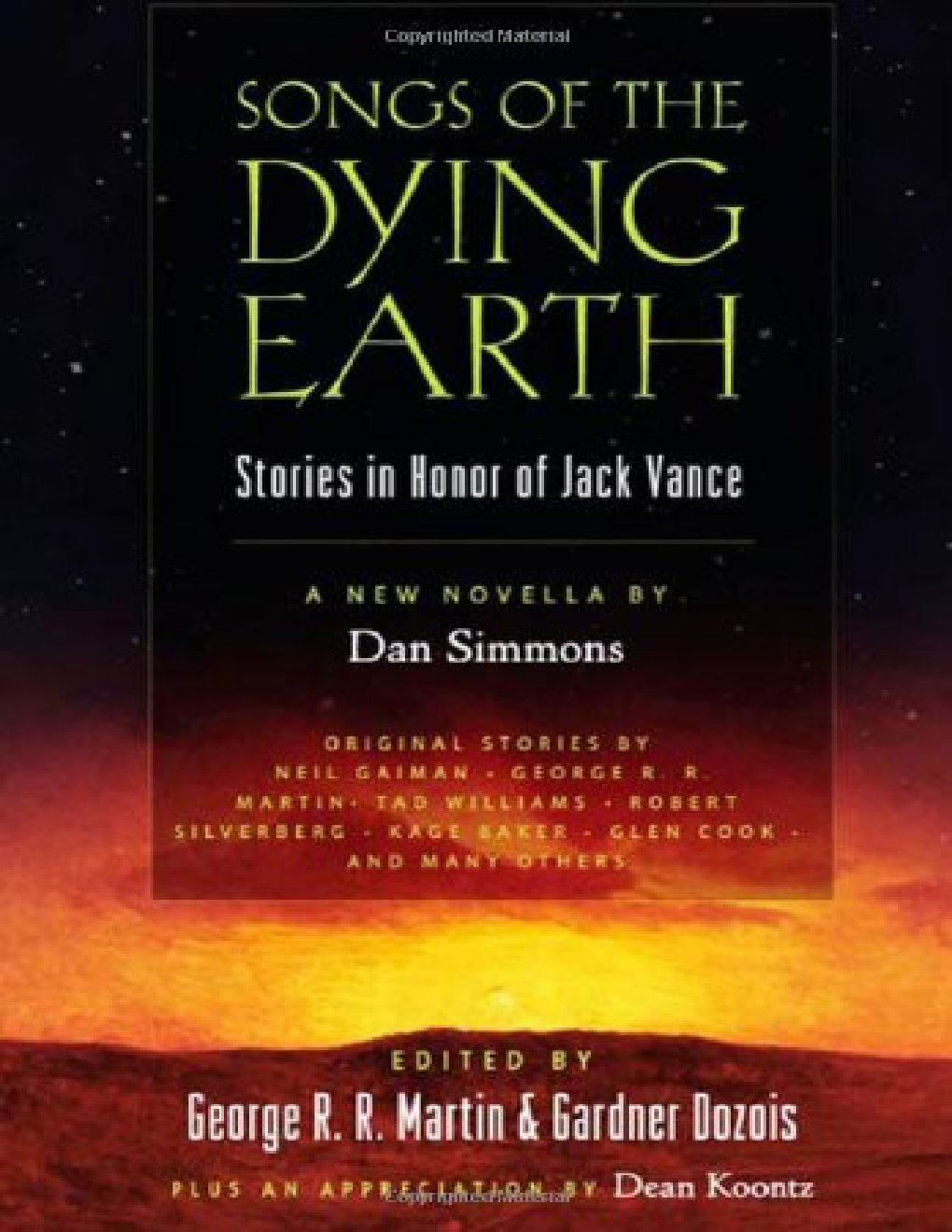 Cover of Songs of the Dying Earth (2009)