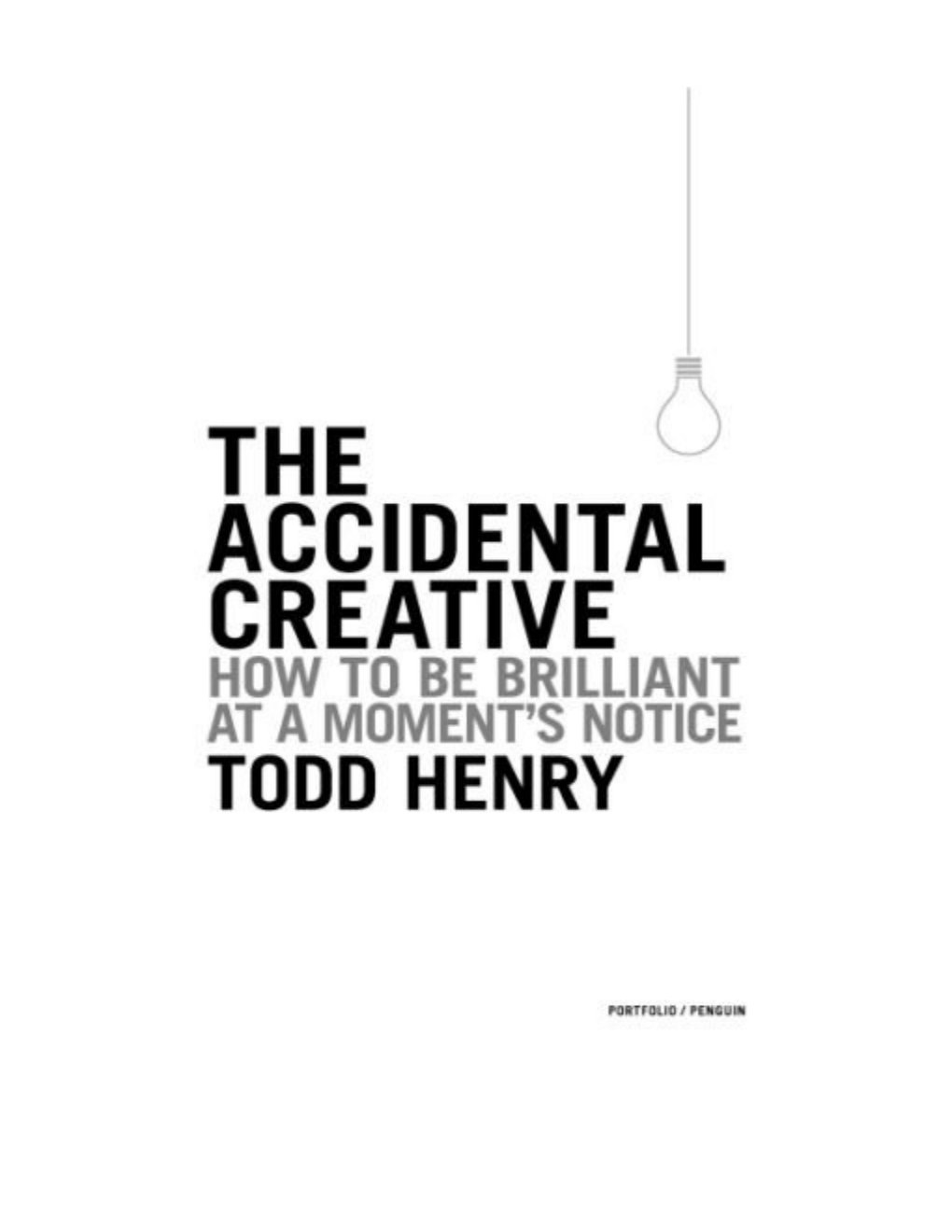 Cover of The Accidental Creative