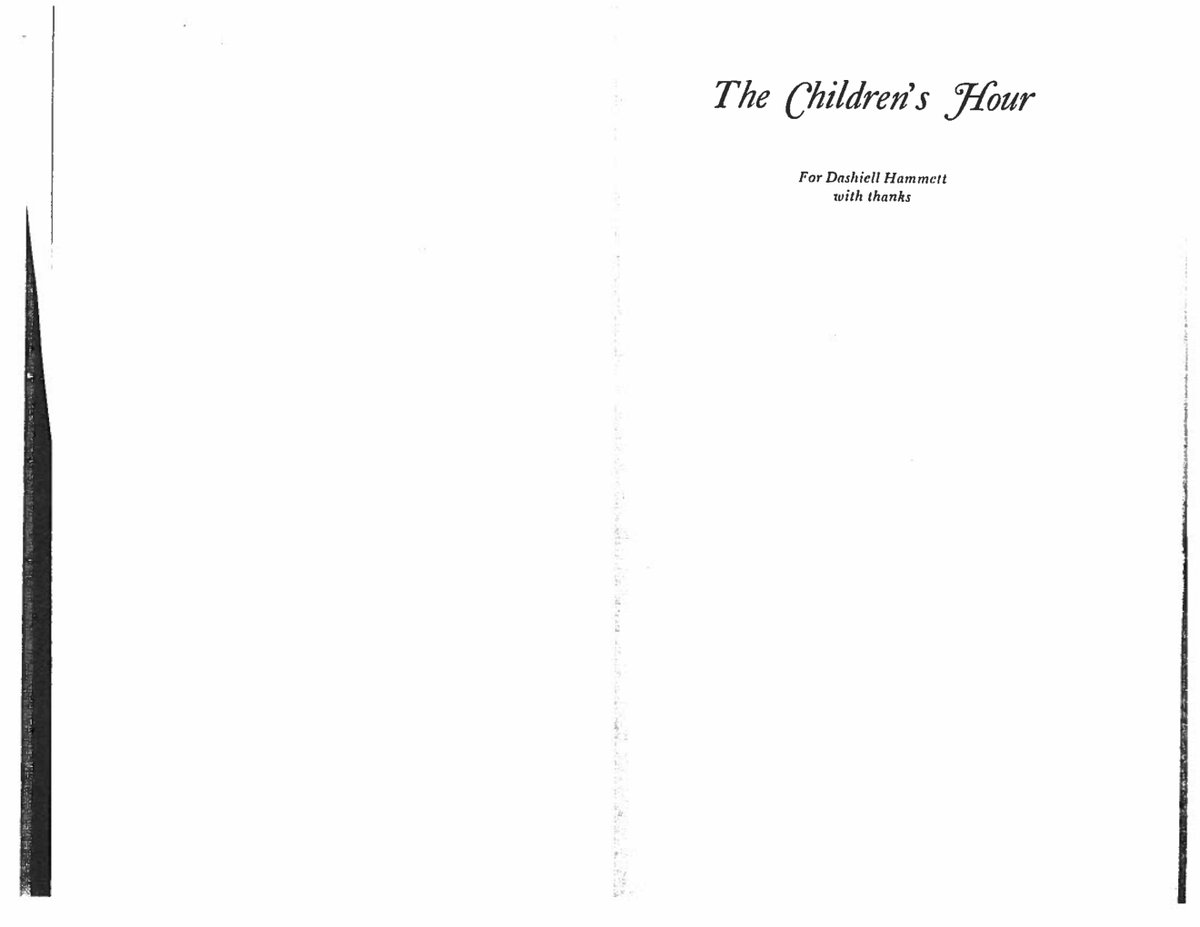 Cover of The Childrens Hour