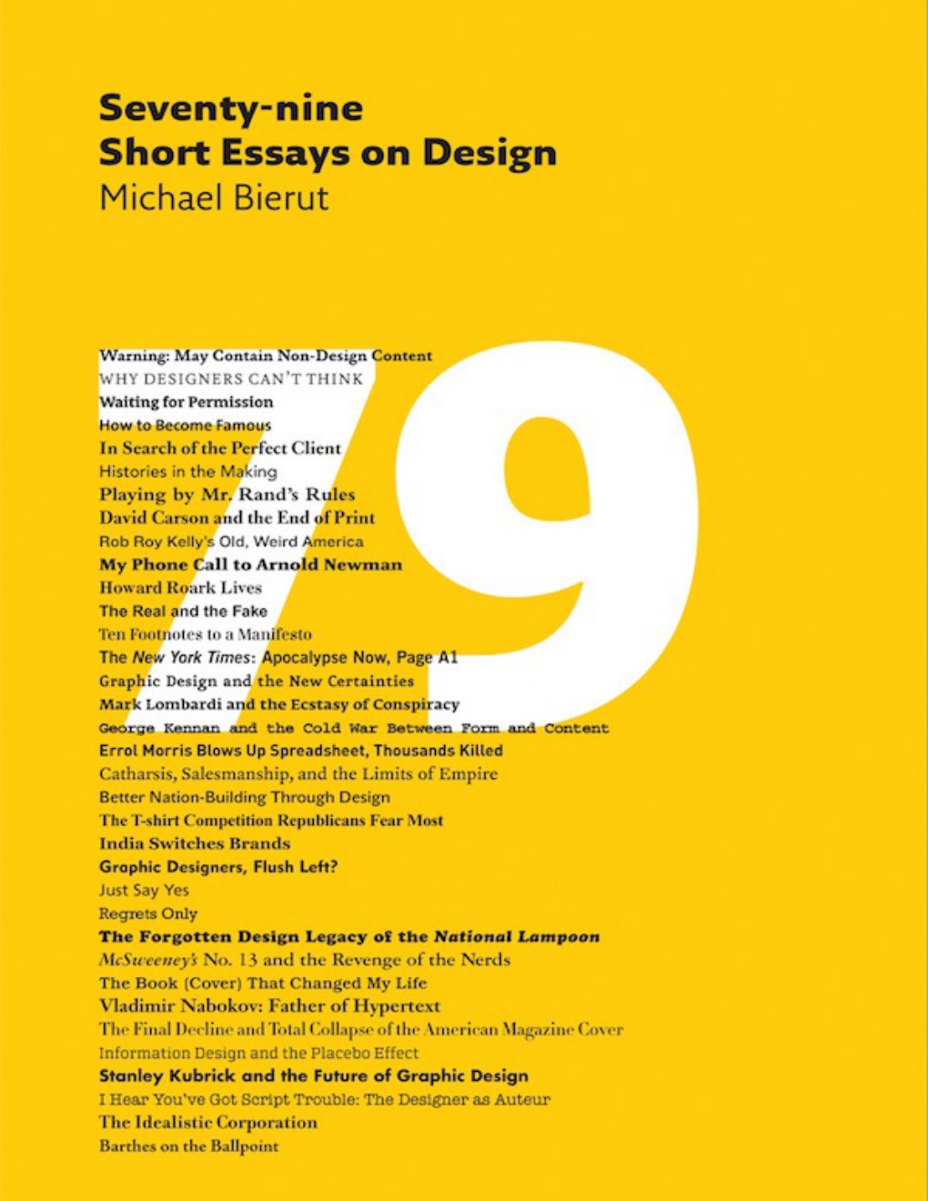 Cover of Seventy-nine Short Essays on Design (1941)