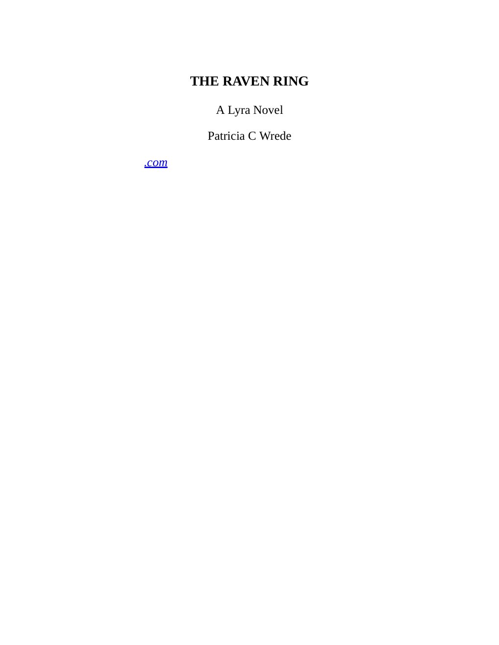 Cover of The Raven Ring