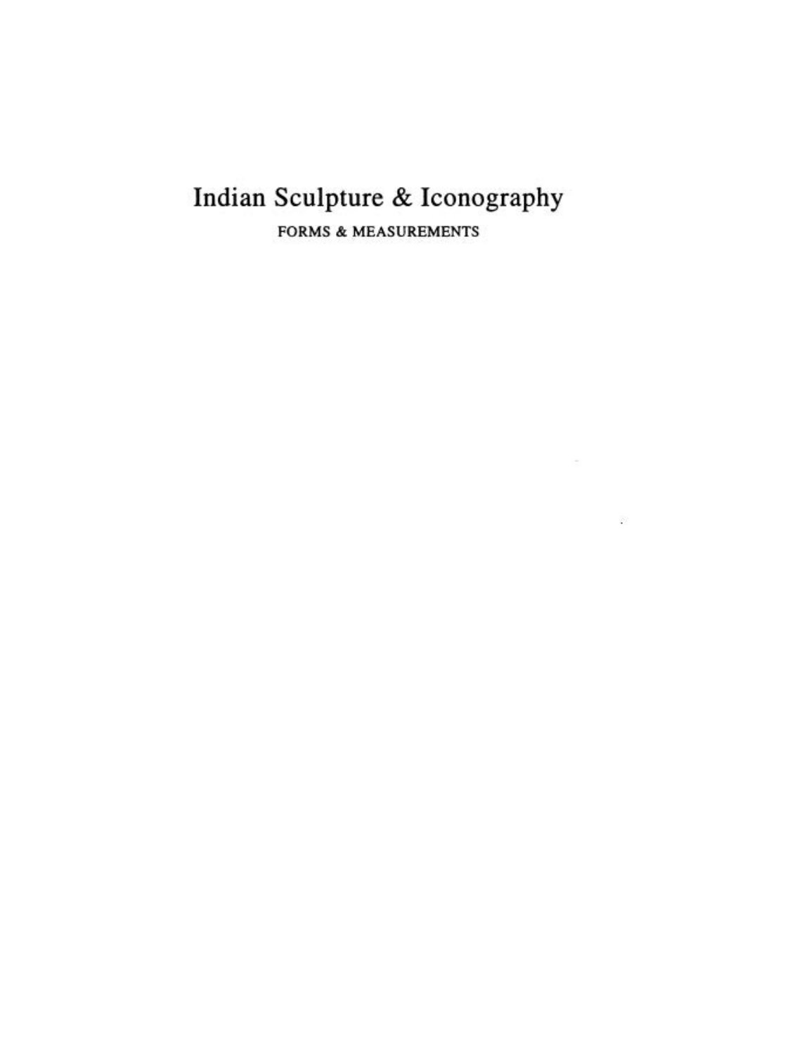 Cover of Indian sculpture and iconography