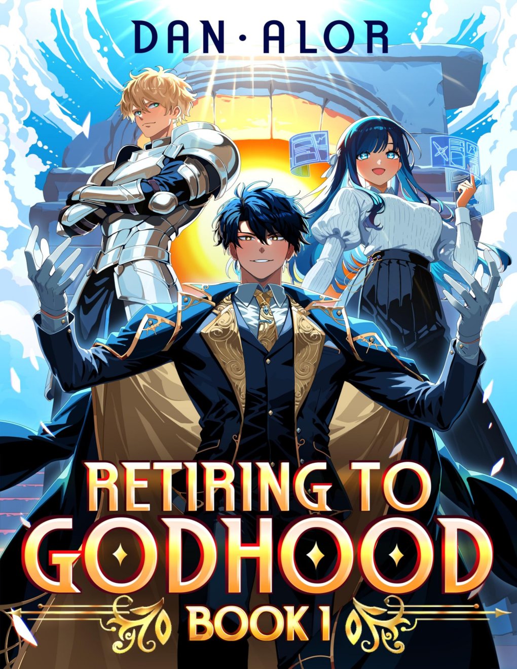Cover of Retiring to Godhood- An OP MC LitRPG