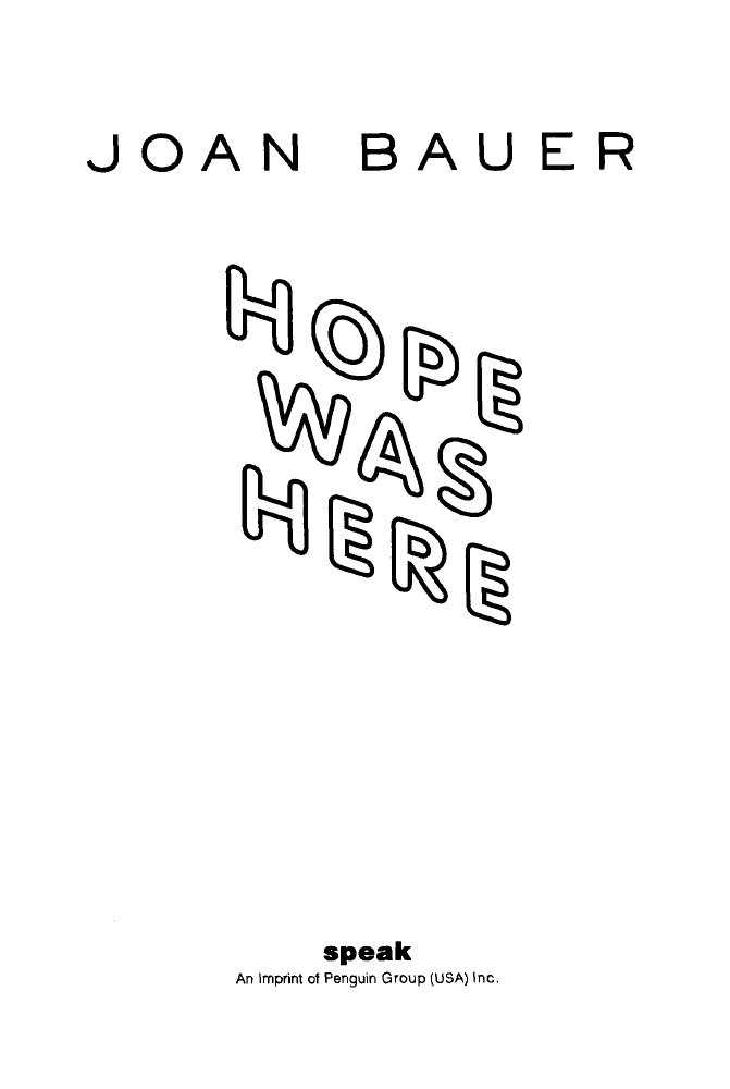Cover of Hope Was Here