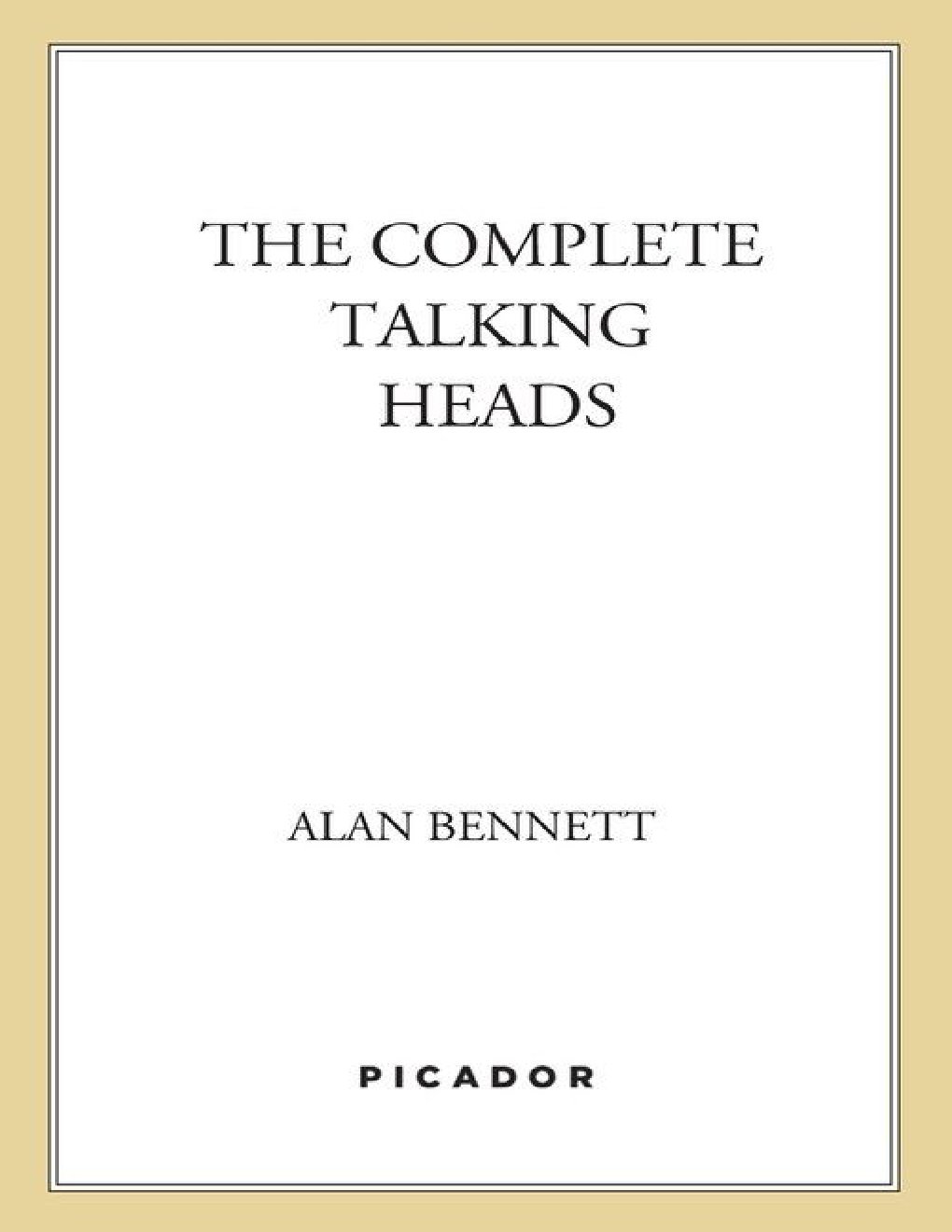 Cover of The Complete Talking Heads