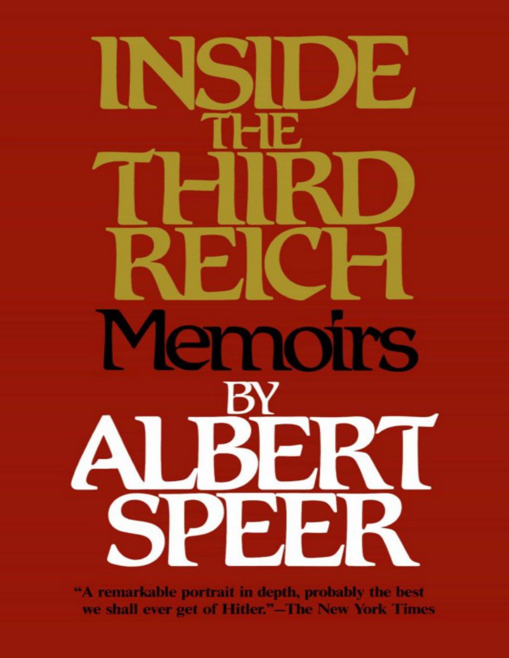 Cover of Inside the Third Reich