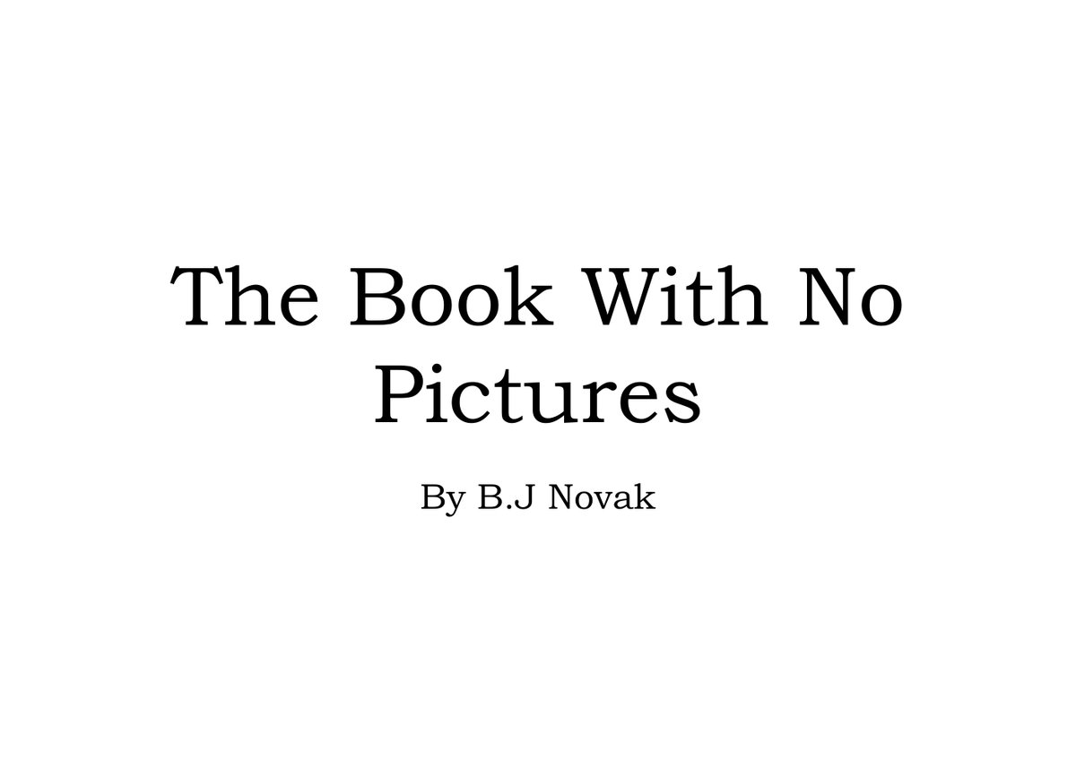 Cover of The Book With No Pictures