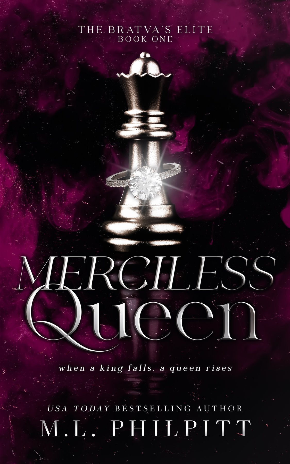 Cover of Merciless Queen: An Enemies to Lovers Mafia Romance (The Bratva's Elite Book 1)
