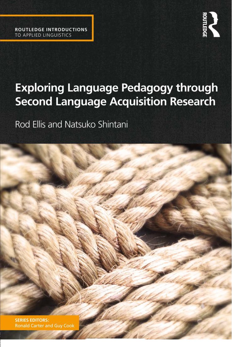 Cover of Exploring Language Pedagogy through Second Language Acquisition Research