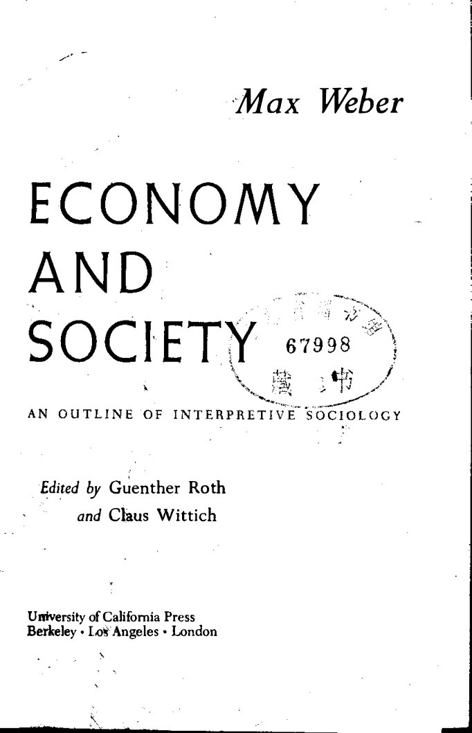 Cover of Max Weber