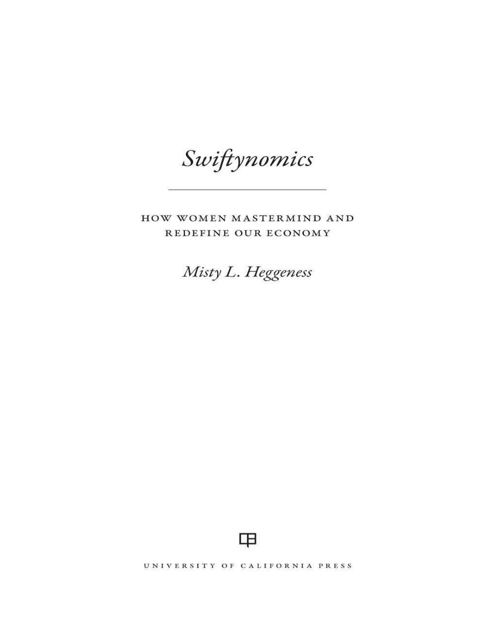 Cover of Swiftynomics