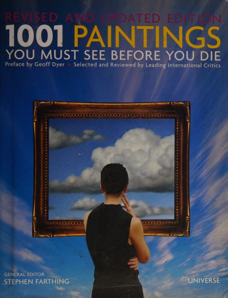 Cover of 1001 paintings you must see before you die