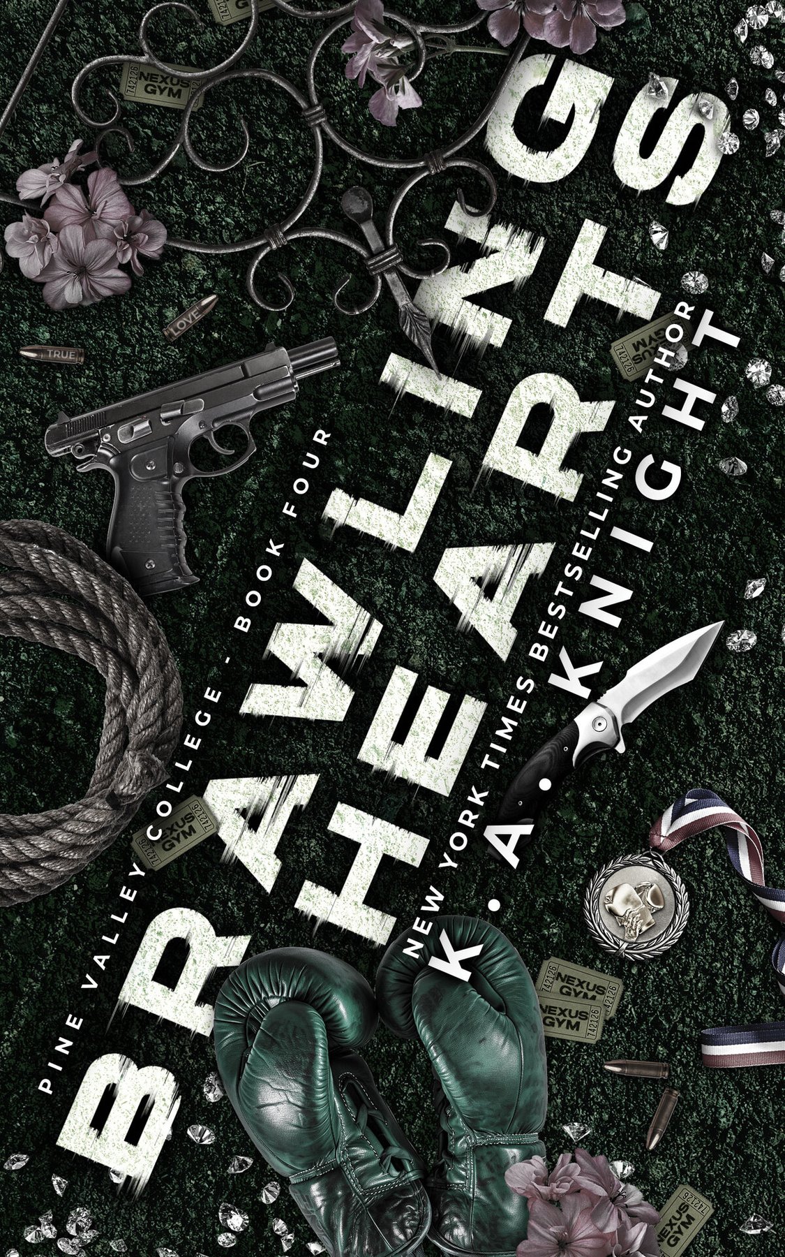 Cover of Brawling Hearts (Pine Valley College Book 4)