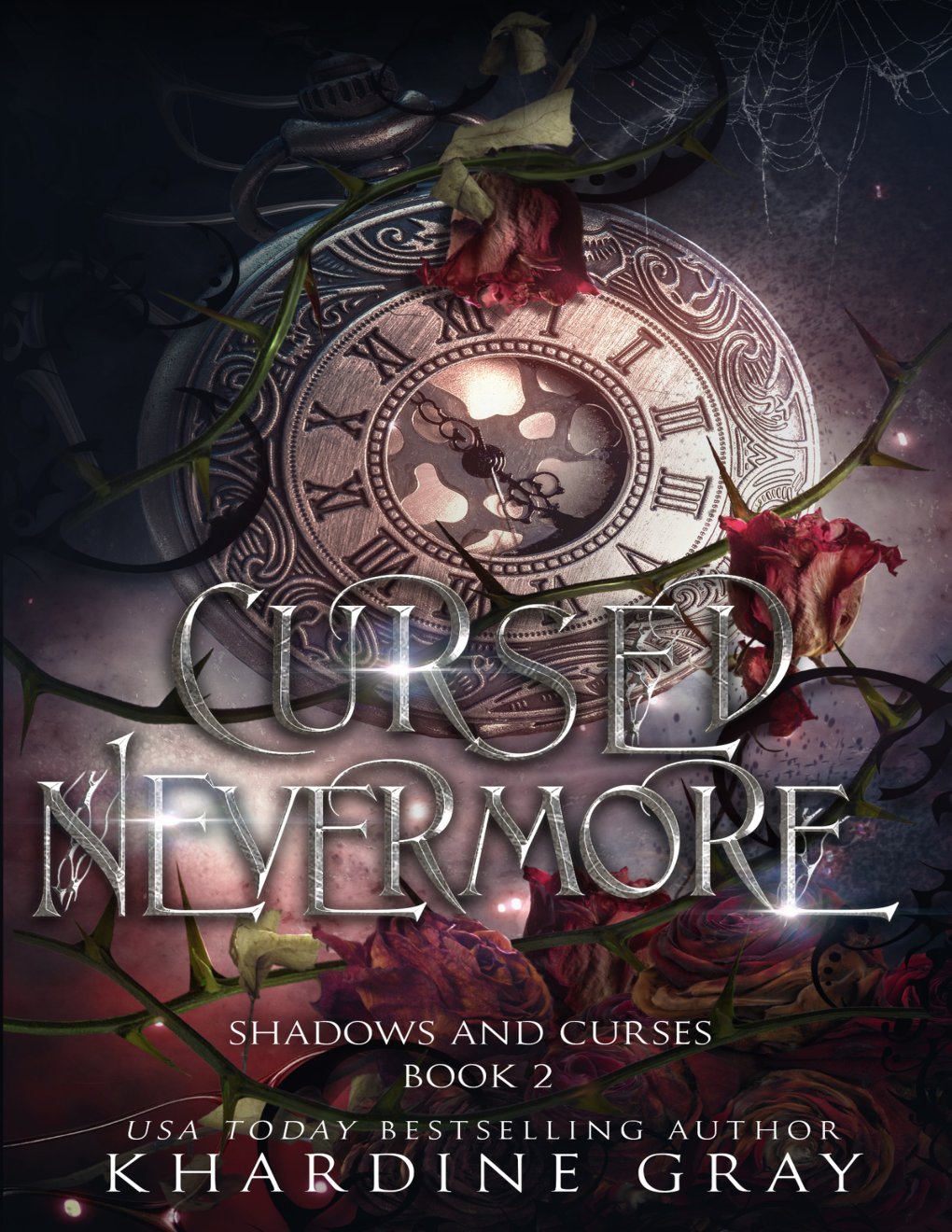 Cover of Cursed Nevermore: A Dark Fantasy Romance (Shadows and Curses Book 2)