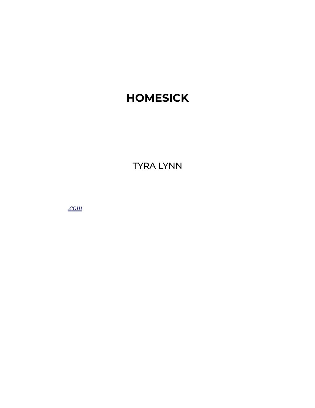 Cover of Homesick