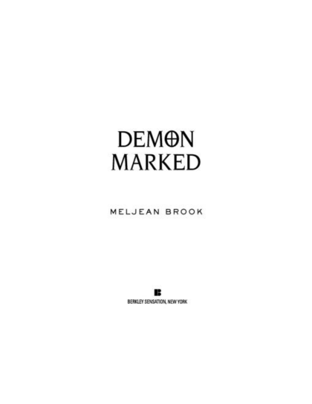 Cover of Demon Marked