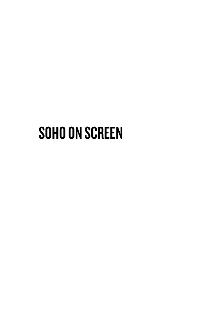 Cover of SOHO ON SCREEN