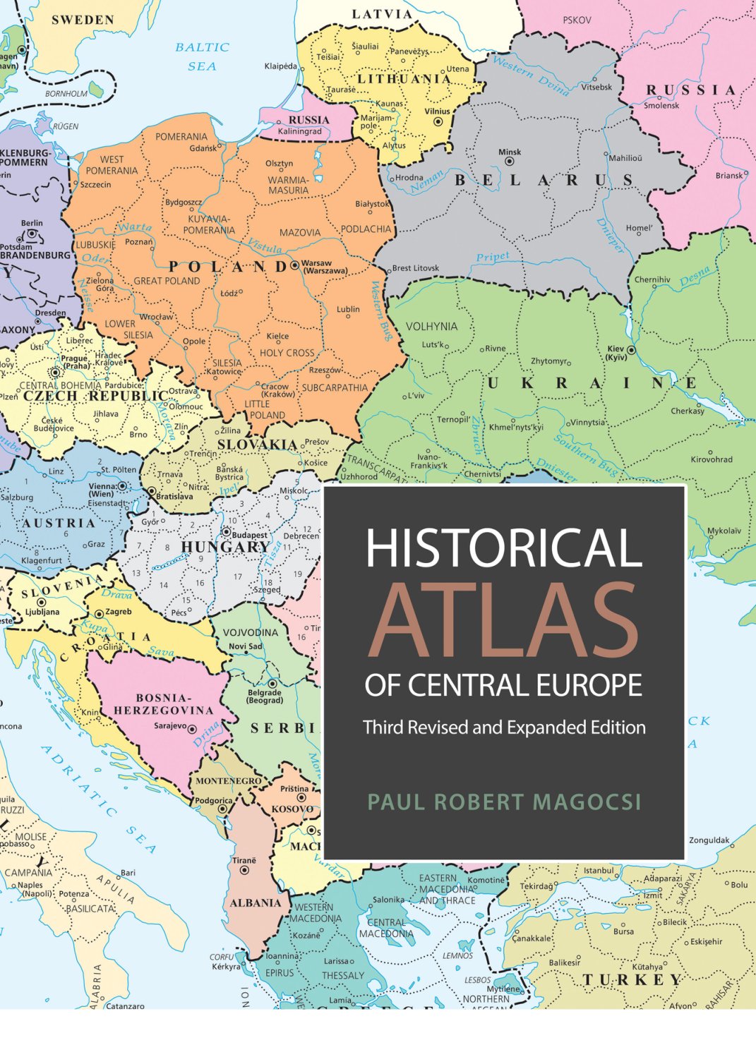 Cover of Historical Atlas of Central Europe (1865)