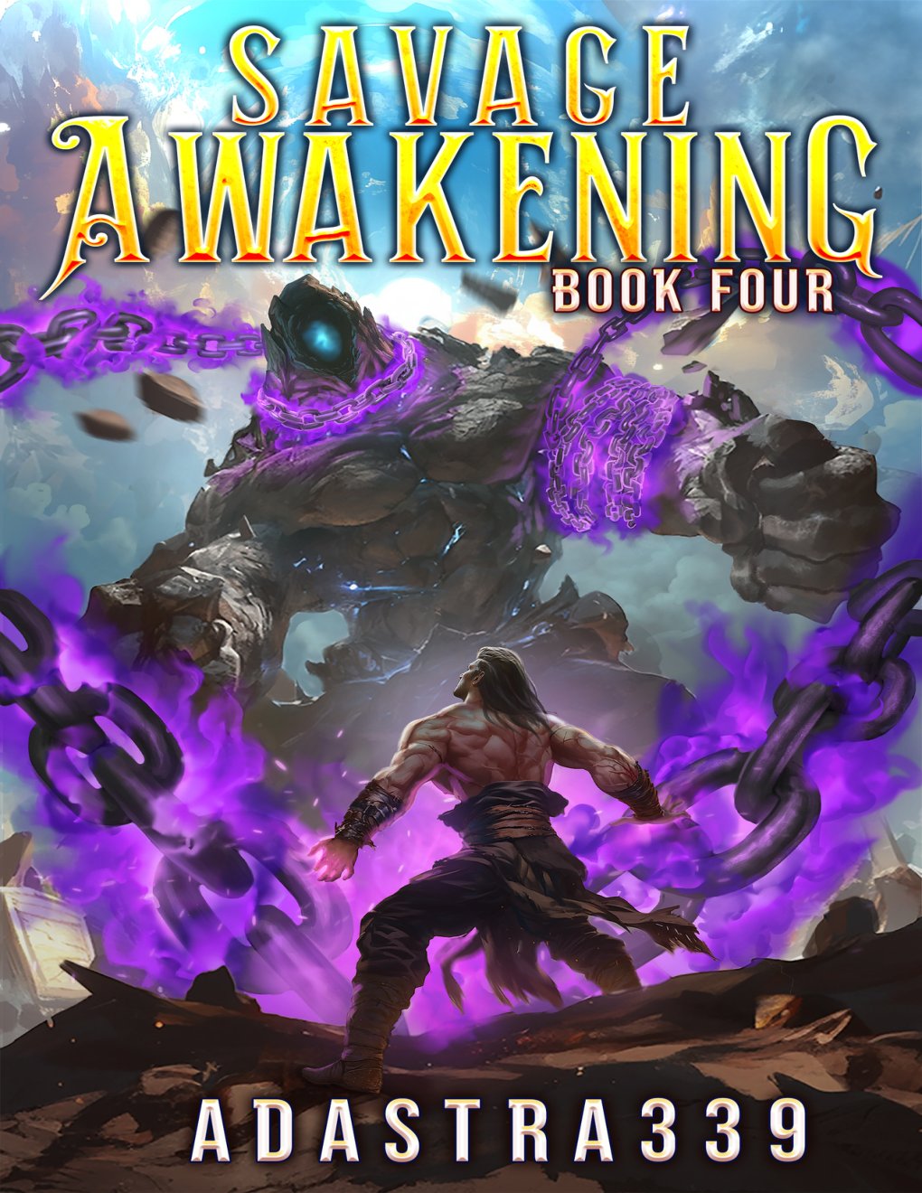 Cover of Savage Awakening 4 : A LitRPG Apocalypse Adventure