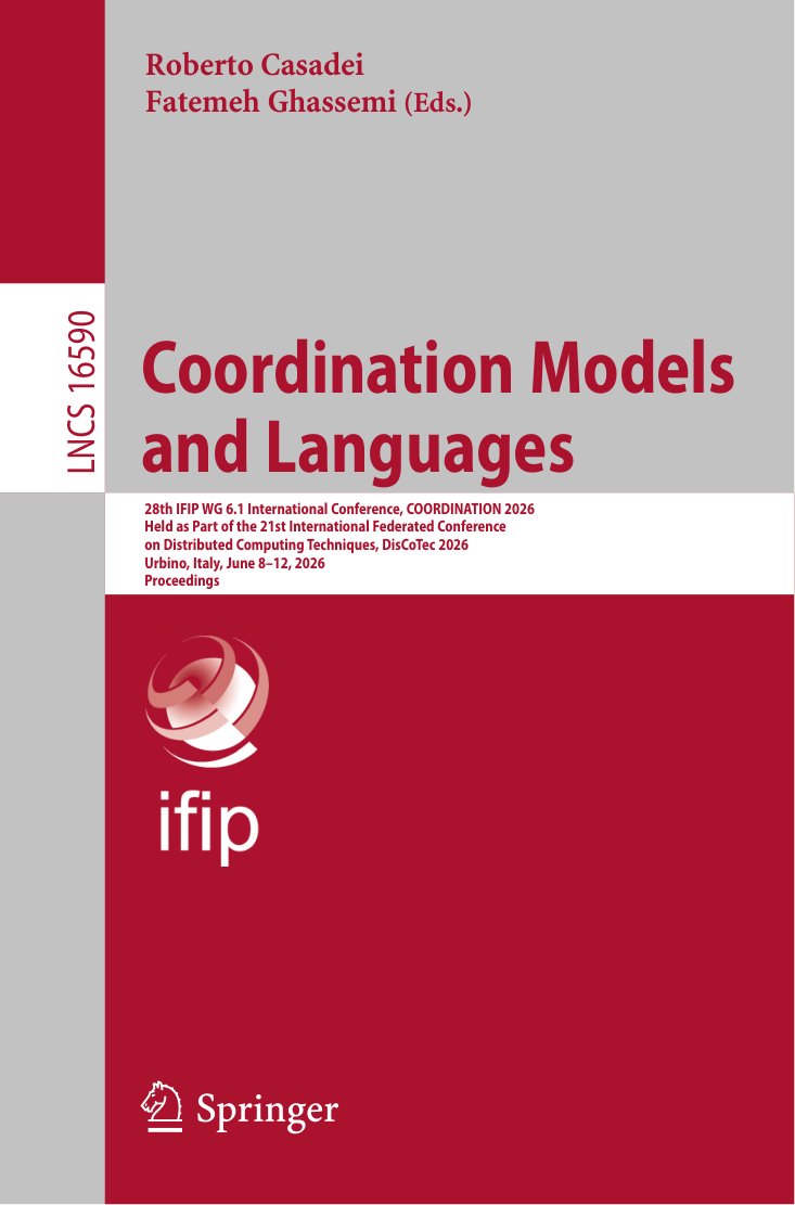Cover of Coordination Models and Languages (1561)