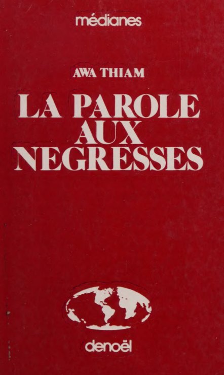 Cover of La Parole aux négresses