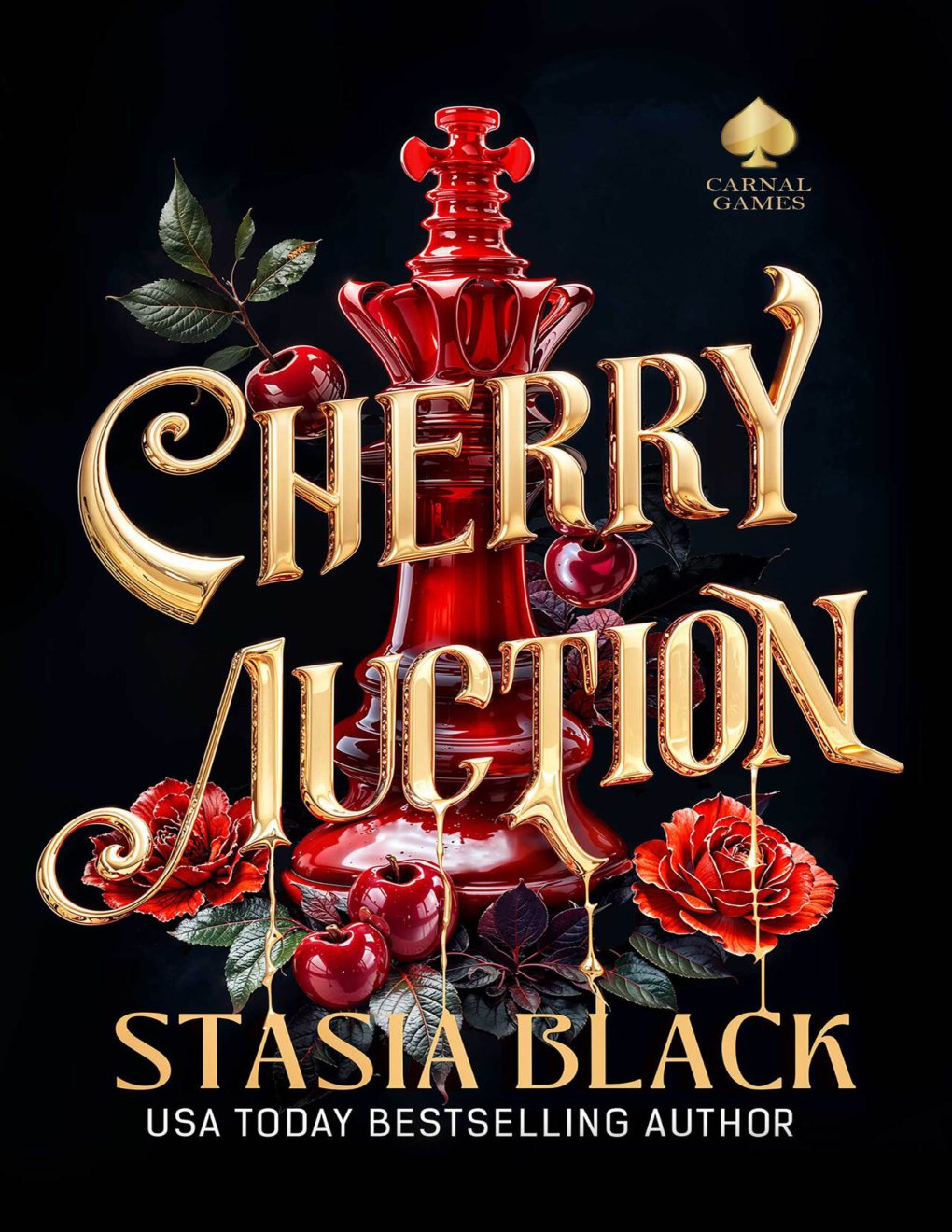 Cover of Cherry Auction: an Angsty Enemies-to-Lovers Dark Romance