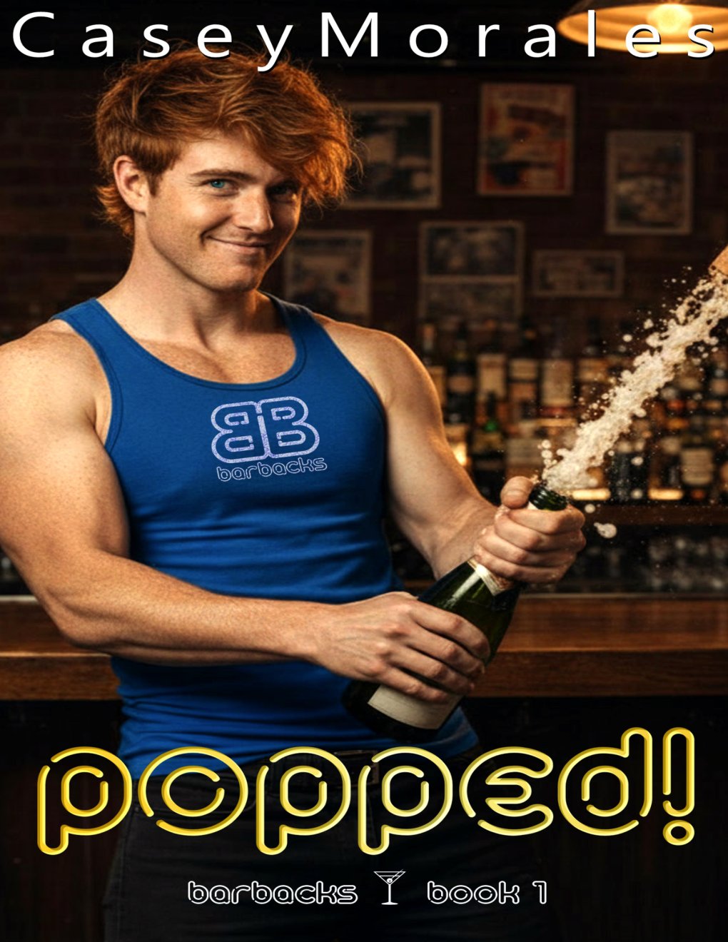 Cover of Popped: A funny contemporary mm romance (Barbacks Book 1)